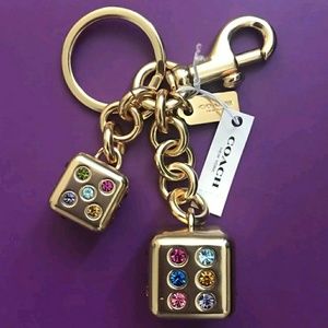 ⚅⚄⚃Coach Lucky Dice Bag Charm⚃⚄⚅